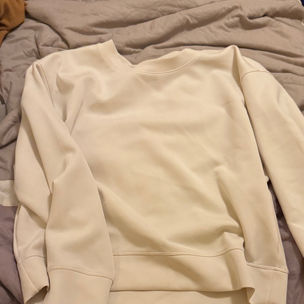 a new day Women's Cream Crew Neck Sweater